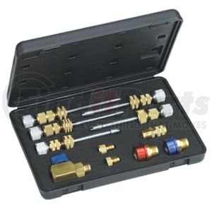 Mastercool 58490 A/C Service Valve Core Tool Universal R12 R134a Master Valve Core Remover and Installer Kit with Connectors