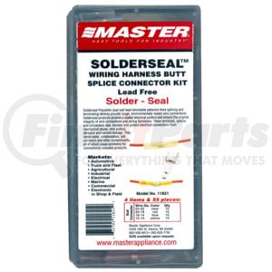 Master Appliance 11821 Adhesive Assortment 55-Piece Solder And Seal Butt Splice Pack