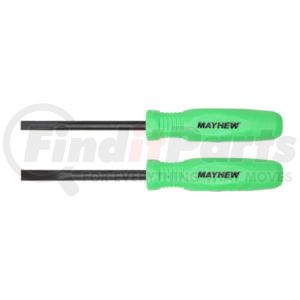 Mayhew Tools 31093GN Pry Bar 2-Piece Mini Heavy Duty Green Handle Pry Bar Set with Straight and Curved Elements