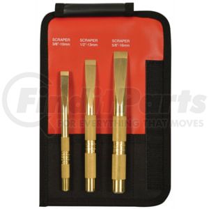 Mayhew Tools 67001 Multi-Purpose Scraper 3Pc Brass Scraper Set