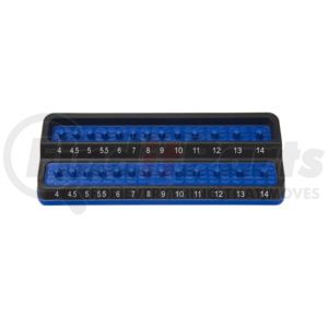 Mechanic's Time Savers PSH25M-BLU 1/4IN Peg Socket Holder, metric, blue