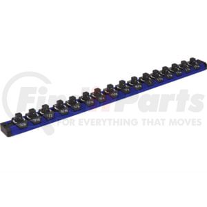 Mechanic's Time Savers LAS50MSB Socket Holder 1/2" Lock-A-Socket With Metric and SAE Size Indicators, Blue