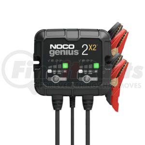 NOCO Battery Care GENIUS2X2 Battery Charger 6V/12V 2-Bank, 4-Amp Smart Battery Charger