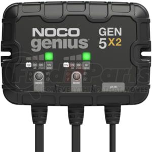 NOCO Battery Care GEN5X2 Battery Charger 12V 2-Bank, 10-Amp On-Board Battery Charger