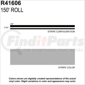 Prostripe R41606 5/16" Premium Dual Color Multistripes Silver Metallic