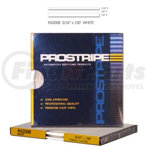 Prostripe R42008 5/16" x 150' Multistripes White