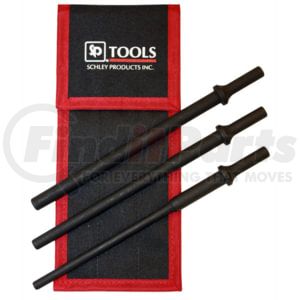 Schley Tools 11600 Air Hammer Punch 3-Piece Extra Long Air Hammer Drift Set