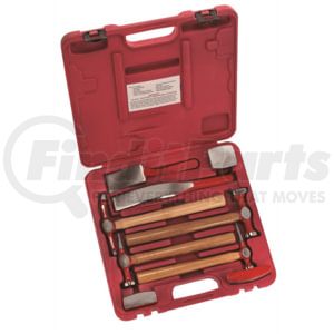 SG Tool Aid 89450 Body Repair Kit Cart 9-Piece Aluminum Body Repair Kit with Hickory Hammer Handles
