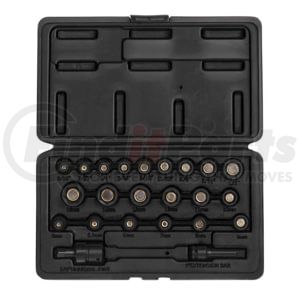 Sunex Tools 1818 Socket Set 1/4" Drive SAE & Metric Master Magnetic Impact Socket Set, 23 Pc.