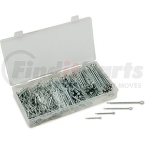 Titan 45204 Cotter Pin Assortment 1000 Pc. Cotter Pin Assortment with 6 Different Sizes, 6 Seperate Compartments Re-sealable,