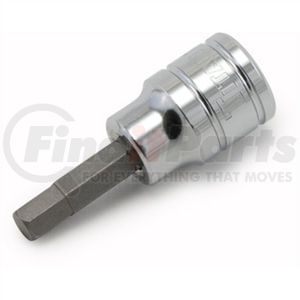 Titan 15606 Screwdriver Bit Socket Hex Bit Socket, 3/8 In. Drive, 6 mm, Chrome with Made of Steel Size Etched on This Is a