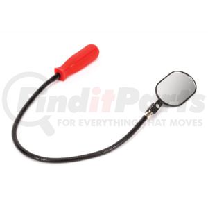 Titan 11668 Inspection Mirror Tool Flexible Oval Inspection Mirror with Overall Length, 26-1/3 In. Red Handle Black Shaft