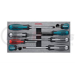 Vessel Tools 980MIXEVA MEGADORA IMPACTA Assorted Screwdriver 8 PC. Set