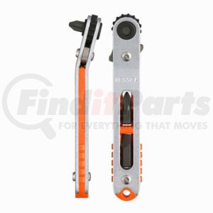 Vessel Tools TX79U Extra Low-Profile Bent-up Head Ratchet Screwdriver with Extra Low-Profile Bits