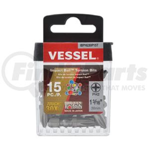 Vessel Tools IBPH230P15T Impact Ball Torsion Bits
