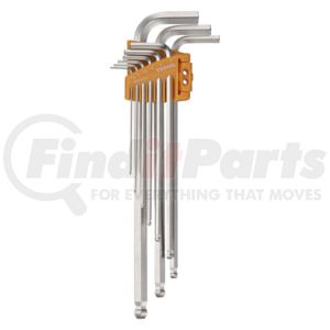 Vessel Tools 8309BPLU Ball Point Hex L-Key Wrench (Long Type) 9PC. Set No.8309BP-LU