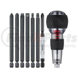 Vessel Tools 238HWB7PU Impact and Out Screwdriv er and 7pc Bit Set