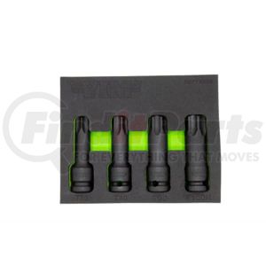 Vim Tools IMPTX800 Door Mirror Large Impact Torx Driver Set - T70, T80, T90 & T100 on 1/2” Square Drive