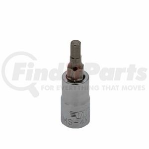 Vim Tools HMS-4MM Driver Bit Set 4 mm Metric Hex Bit Socket Driver 1/4 In. Square Drive Satin Chrome Hand Tool