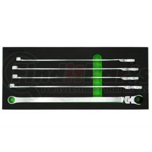 Vim Tools DFXL150 Wrench Set 5 PC. DEEP SPLINE RATCHETING FLEX HEAD WRENCH SET (15-19 MM)