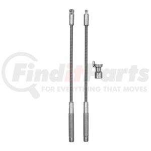 Vim Tools FWE46K Steering Wobble Repair Kit Wobble Extension Kit - 3-Piece, Flexible, with 1/4" & 3/8" Drive Extension, 12"