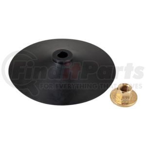 AES Industries 51824 Polisher Back-Up Pad 7-Inch Medium Density Rubber Backing Pad 5/8-11 Thread Spindle Flange Nut Buffer