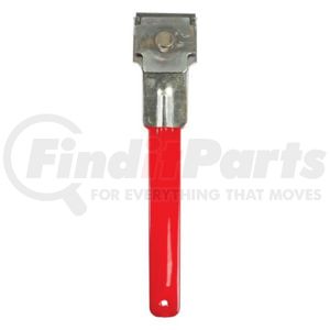 AES Industries 87950 Standard Scraper 8-Inch Steel Inspection Sticker Scraper Vinyl Grip Windshield Decal Razor Tool