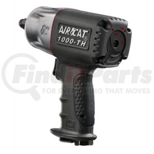 AIRCAT 1000-TH Air Impact Wrench 1/2 In. Drive Composite Twin Hammer Pneumatic Impact Wrench, 800 ft-lb Torque