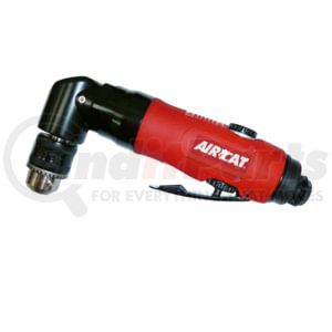 AIRCAT 4337 Air Drill 3/8 In. Keyed Chuck 0.75 Horsepower Angle Pneumatic Drill Tool, 1600 RPM