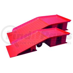 American Forge & Foundry 3420ASD Vehicle Ramp Set Heavy Duty 20 Ton Wide Stance Truck Ramps, Diamond Plate Surface, 47"L x