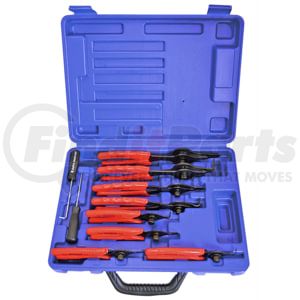 Astro Pneumatic 9401 Pliers 10-Piece Internal and External Snap Ring Plier Set, Cr-Mo Steel, Hook and Pick Tools