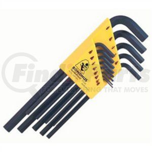 Bondhus Corp. 12137 Hex Key Set Bondhus 12137 Set 13 Hex L-wrenches .050"-3/8" - Long