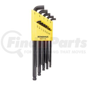 Bondhus Corp. 16537 13-Piece Balldriver Stubby L-Wrench Set, .050-3.8"