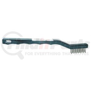 Brush Research 93AP Wire Brush 3-Rows Stainless Steel Bristles Toothbrush-Style Hand Scratch Brush, Plastic Handle, 7.25-Inch