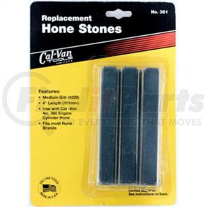 Cal-Van Tools 361 Cylinder Hone Replacement Stone Set 3-Piece Replacement Cylinder Hone Stone Set, 220-240 Medium Grit