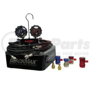 CPS Products MAID8QDL A/C System Pressure Gauge BlackMax Series Manifold Gauge Set for R134a and R1234YF Refrigerants, Black
