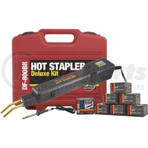 Dent Fix Equipment DF-800BR Staple Gun 110 Volt Deluxe Hot Stapler Bumper Repair Machine Kit with 7 Staple Shapes and Iron
