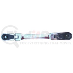 E-Z Red 4S04 Socket Wrench 4" 1/4" Square and Magnetic Hex Drive Dual 180 Degree Flex Head Ratchet