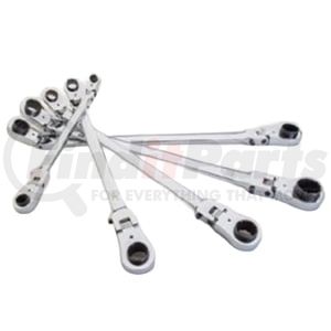 E-Z Red WR5ML Wrench Set Wrench Set, 180 Degree Extra-Long Locking Flex Head 5 Piece Set