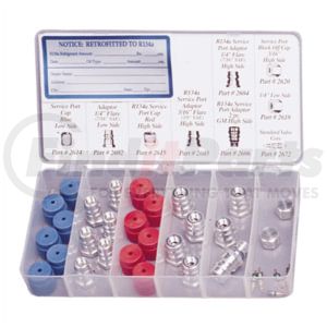 FJC, Inc. 2662 A/C Service Item Assortment A/C System Retrofit Adapter Assortment
