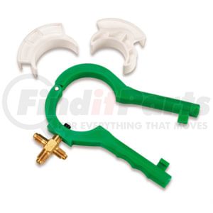 FJC, Inc. 6842 A/C Refrigerant Can Tap 4-Way Universal Heavy-Duty Rigid Plastic Side Can Tap for R-12, R-134a, and R-1234yf
