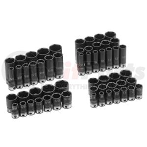 Grey Pneumatic 81024D Socket 3/8" Drive x 3/4" Size, 6-Point, Deep-Length, Duo-Socket