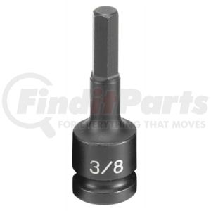 Grey Pneumatic 2912F Socket Driver Bit 1/2" Drive x 3/8" Hex Size, 2.95mm Length, Impact Socket Driver Bit