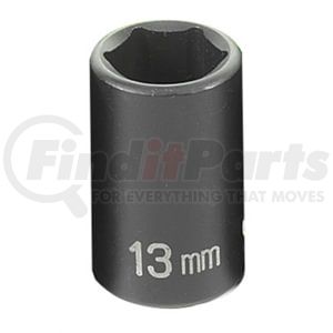 Grey Pneumatic 1013M Socket 3/8" Drive x 13mm Hex Size, 30mm Standard Length, Impact Socket, Type II Shape