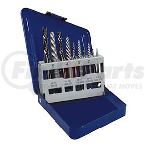 Hanson 11119 10 Piece Spiral Extractor and Drill Bit Set in Metal Index