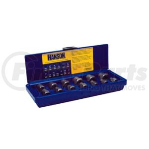 Hanson 54113 Screw Extractor Set 13-Piece Professional's Bolt Extractor Industrial Set