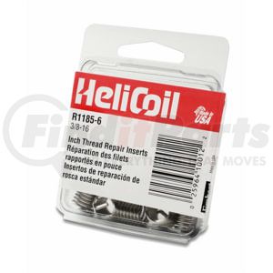 Heli-Coil R1185-6 Thread Repair Insert 12-Pieces, Free Running Helical Insert, 3/8-16 UNC Coarse Thread