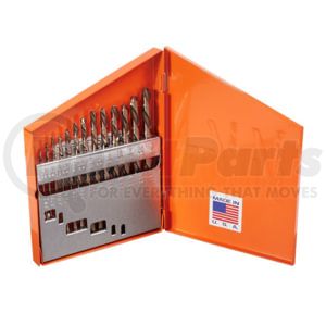 KnKut 13KK6 13pc Ledt Hand Jobber Length Drill Bit Set 1/16"-1/4" by 64ths