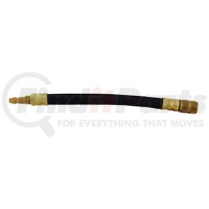 Lang 71318 A/C Hose Assembly Standard Schrader Hose Assembly with Quick Coupler Plug - 10 Inches