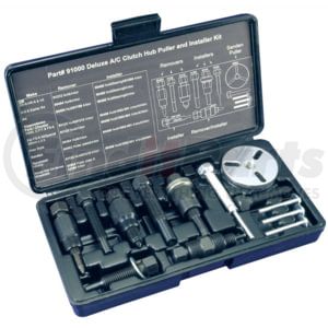 Mastercool 91000A A/C Compressor Clutch Pulley Puller Deluxe Clutch Hub Puller and Installer Kit for GM, Ford, and Chrysler